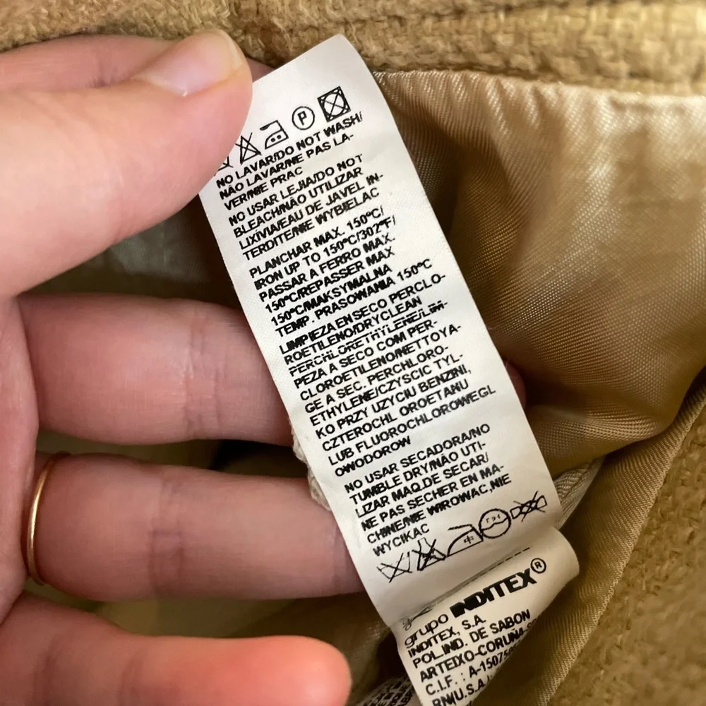 Zara Linen Cargo Skirt with Front Slit 12 - Picture 11 of 13